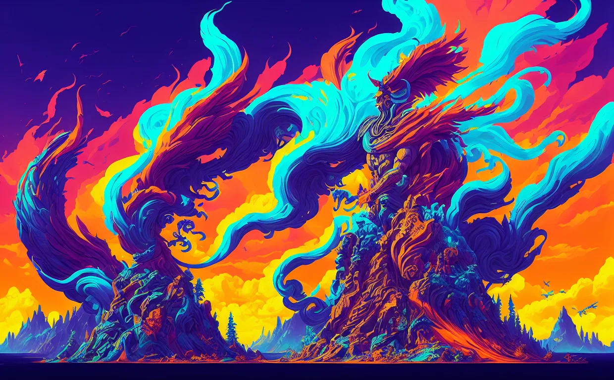 Detailed AI-generated artwork made on a local NVIDIA GPU
